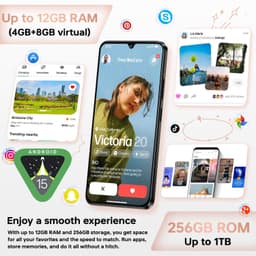 CUBOT A40 4G Smartphone 12GB RAM-256GB ROM-6,88" 120Hz HD 48MP-5100mAh-Android15 — thumbnail 4