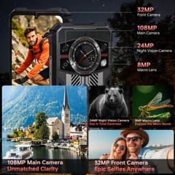 CUBOT KingKong 11 5G outdoor Smartphone 32GB RAM-256GB ROM-6,72"120Hz FHD+ scherm-108MP+Nachtvisie-10200mAh-Android15 — thumbnail 5