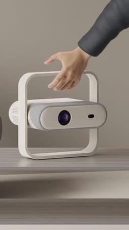 Beamer Draagbaar - Full HD 1080p WiFi 6 Bluetooth 5.4 - 350 ANSI Lumen LED - Voor Thuisbioscoop En Streaming — thumbnail 3