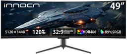 INNOCN 49 inch 5K2K Super Ultrawide Curved Monitor 120Hz 1ms USB-C 65W - HDR400 - PIP/PBP - RJ45 - Hoogte Verstelbaar - Kantelbaar & Draaibaar — thumbnail 1