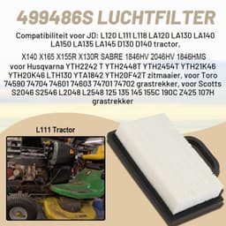 273638 499486S Luchtfilter voor 698754 95667 492932 808492 808656 18-26 HP Motoren voor LA135 LA120 LA130 voor voor Grasmaaier Vervangingsonderdelen met — thumbnail 4