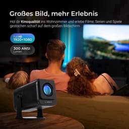 Mini Beamer 1080p Full HD - WiFi 6 Bluetooth 5.0 - LED Projectie - 1920 x 1080 Resolutie - Voor Thuisbioscoop En Zakelijk Gebruik — thumbnail 5