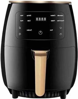 Heteluchtfriteuse - Airfryer - 4.5L- 1400W - Intelligente Deep Air Fryer - Heteluchtcirculatiekoker - Smart Touch AirFryer - Zwart — thumbnail 4