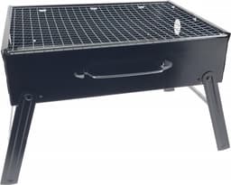 Benson Compacte barbecue met handvat - draagbaar - 35 x 27 x 20 cm - zwart — thumbnail 1