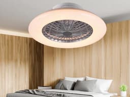 REALITY STRALSUND - Ventilator - Titanium - incl. 1x SMD 30 W - Geintegreerde dimmer - Traploos instelbare lichtkleur - Nachtlampje - Niet geschikt voor externe dimmer - Geheugenfunctie - 3 snelheidsinstellingen - Zomer- en wintermodus — thumbnail 4