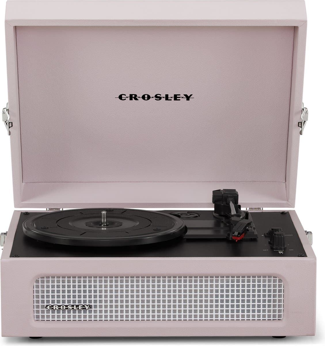 Crosley Voyager CR8017B-AM - Amethyst Lichtroze - Bluetooth in/uit Platenspeler — afbeelding 1