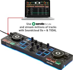 Hercules DJControl Starlight - DJ controller met Serato DJ Lite - 2 Decks & 8 RGB Pads — thumbnail 4