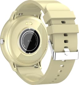 Kiraal Fit 5 - Smartwatch dames - Smartwatch Heren - Stappenteller - Full Screen - Fitness Tracker - Activity Tracker - Smartwatch Android & IOS - Beige — thumbnail 4