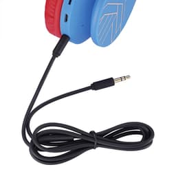 PowerLocus P1 Kids Kinder Koptelefoon Draadloos - Koptelefoon voor kinderen - Veilig volume van 85 dB - Bluetooth Hoofdtelefoon - Met microfoon - incl. Premium Case - Blauw/Rood — thumbnail 2