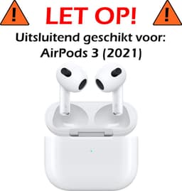 Hoesje - Geschikt voor Apple AirPods 3 - met Clip - Siliconen Hoes - Silicone Case Cover - Donkergroen — thumbnail 2