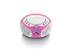 Lenco SCD-650PK - Draagbare radio CD speler met karaokemicrofoon en LED - Roze — thumbnail 5
