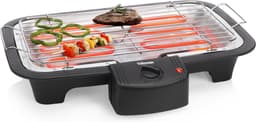 Tristar BQ-2813 Elektrische BBQ – Rookarme Tafelbarbecue 2000W – Grillrooster 38x22 cm – Zwart - Perfect voor Balkon of Camping — thumbnail 5