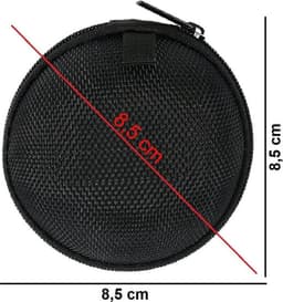 Opberg Hoesje Voor Oordopjes Case Etui Oortjes En Laadkabels - Zwart — thumbnail 5