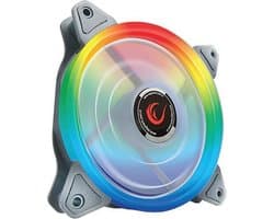 Rampage RB K4 Rainbow case fan kit met afstandsbediening - LED - 4 Fans