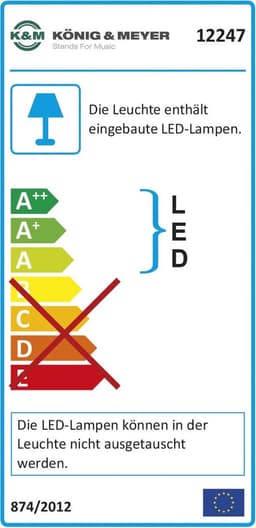 Konig & Meyer Lessenaar lamp 'T-Model LED Flexlight' 12247 — thumbnail 2