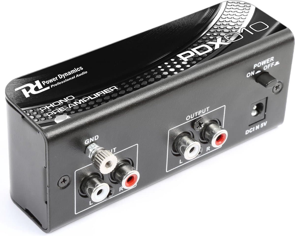 Phono Voorversterker voor Platenspeler - Power Dynamics PDX010 - RIAA Correctie — afbeelding 1