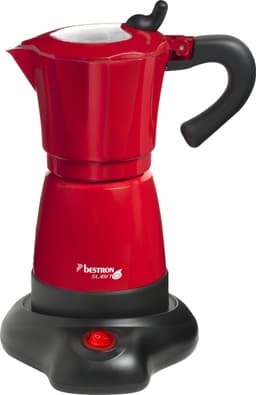 Bestron Percolator - AES480 - 300 mL - 6 kopjes - Aluminium behuizing - Rood - 5 jaar garantie — thumbnail 1