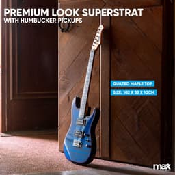 Max GigKit Elektrische gitaar 4/4 - Met 40 Watt versterker en accessoires - Donker blauw — thumbnail 3
