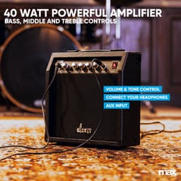 Max GigKit Elektrische gitaar 4/4 - Met 40 Watt versterker en accessoires - Donker blauw — thumbnail 4