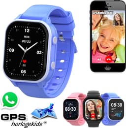 GPSHorlogeKids© - GPS horloge kind - smartwatch kinderen - WhatsApp - 4G videobellen - spatwaterdicht - SOS alarm - SMS - incl. SIM - Edge Blauw — thumbnail 1