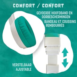 TIMIO Opvouwbare Kinder-Koptelefoon, Hoofdtelefoon, Headphones | Licht, Klein, Compact | Compatibel met TIMIO Player en andere Apparaten | Volume beperkt tot 85dB | Afneembare Kabel | Muziek delen — thumbnail 3