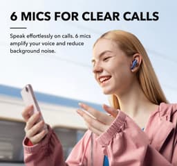 soundcore Liberty 4 NC - Wireless Noise Cancelling Earbuds (Light Blauw) - 98.5% Noise Reduction - draadloze oordopjes- Adaptive Noise Cancelling to Ears and Environment - Hi-Res Sound - 50H Battery — thumbnail 5