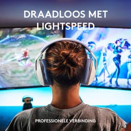 Logitech G435 LIGHTSPEED - Draadloze Gaming Headset - Bluetooth - PC, Mobile - Wit — thumbnail 3
