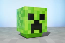 Minecraft Creeper Bureau‑lamp met Officiële Creeper‑geluiden, Handheld Nachtlampje voor Kinderkamer of Gamerdecoratie Officieel Gelicentieerde Minecraft Cadeaus – Paladone — thumbnail 3