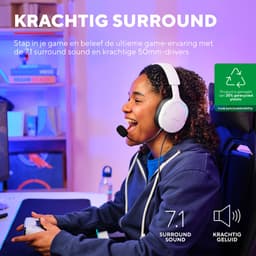 Trust GXT 490W Fayzo - Gaming Headset - USB - 7.1 Surround Sound - Over-ear - Wit — thumbnail 3