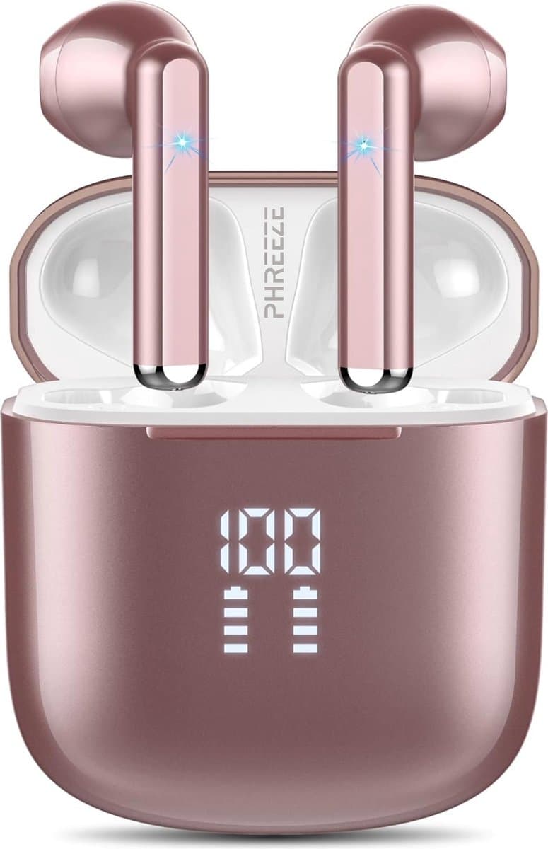 Draadloze Oordopjes - Roze Goud - Bluetooth - Universeel - Lange Batterijduur - Comfortabel Draagcomfort - Geweldige Geluidskwaliteit - Origineel Phreeze — afbeelding 1
