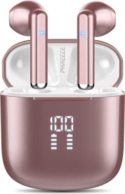 Draadloze Oordopjes - Roze Goud - Bluetooth - Universeel - Lange Batterijduur - Comfortabel Draagcomfort - Geweldige Geluidskwaliteit - Origineel Phreeze — thumbnail 1