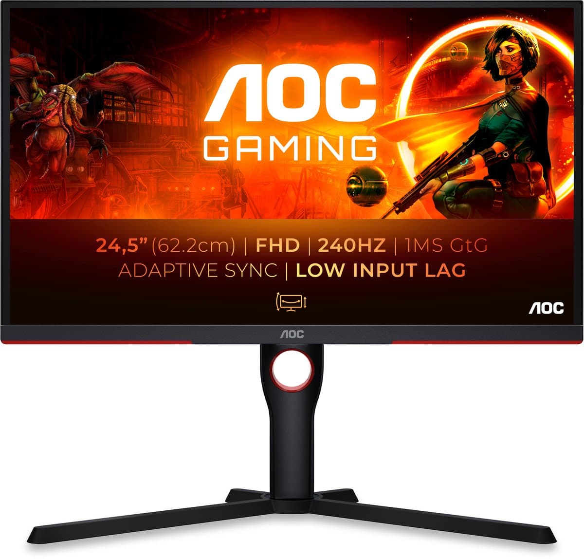 AOC 25G3ZM/BK 25'' gaming monitor — afbeelding 1