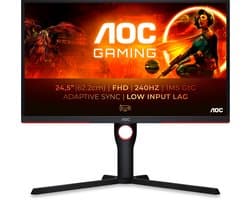 AOC 25G3ZM - Full HD Gaming Monitor - 240hz - Verstelbaar - 25 Inch