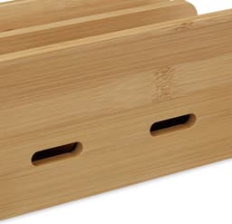 Oplaadstation bamboe - voor meerdere apparaten - kabel organizer — thumbnail 5