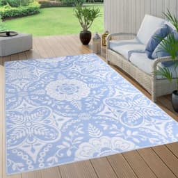vidaXL - Buitenkleed - ARAKIL - 190x290 - cm - PP - babyblauw — thumbnail 4