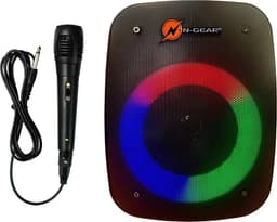 N-GEAR LGP 4 Studio - Draadloze Bluetooth Party Speaker - Karaoke Set - 1 Microfoon - Discoverlichting — thumbnail 1