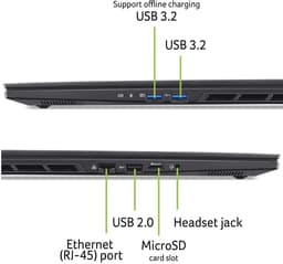 ACER Nitro V 16S AI ANV16S-41-R72F - 16 inch - WQXGA - AMD Ryzen 7 260 - 16 GB - 512 GB - GeForce RTX™ 5070 - QWERTY — thumbnail 3