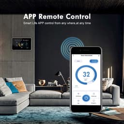Slimme Thermostaat - Programmeerbare Thermostaat - Energie Besparen - App Bediening - 4.3 inch LCD - Wit — thumbnail 5