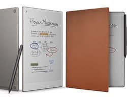 reMarkable Paper Pro met Marker Plus en Bruine Magnetische Hoes - digitaal notitieblok