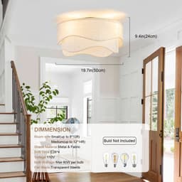Moderne 19 inch Plafondventilator - Bediening via app en afstandsbediening - Zes snelheden - Omkeerbare luchtstroom - ABS-bladen - Ideaal voor slaapkamers en kinderkamers — thumbnail 3
