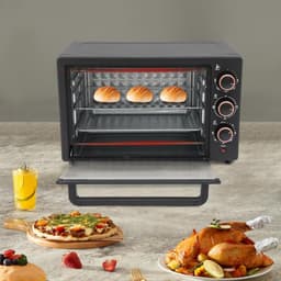 Mini Oven - Compacte Keukenoven - Veelzijdig Bakken - Snelle Gelijkmatige Warmte - 22 Liter - Zwart — thumbnail 5