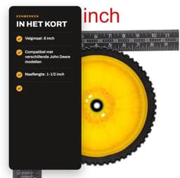 Dailygoods- Grasmaaier Wiel 8 Inch - Vervangt Oregon 72-115 - 2 Pack — thumbnail 4