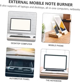 Externe DVD Brander - CD/DVD Speler - Bestanden Branden - USB 3.0 en Type-C - 15cm - Zwart — thumbnail 4
