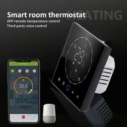 Slimme Thermostaat - Verwarming Regelaar - Energie Besparen - Wekelijkse Programmering - AC95~240V - Zwart — thumbnail 3