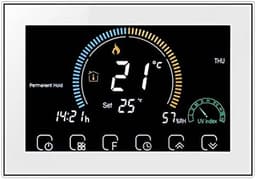 Slimme Thermostaat - Verwarming Regelaar - Energie Besparen - App Bediening - 12cm Kleurenscherm - Wit — thumbnail 1