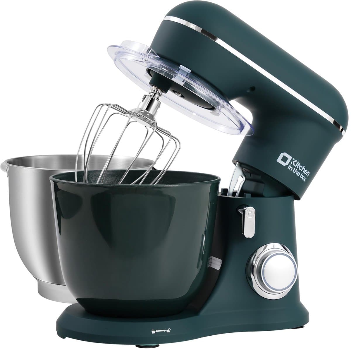 SnelShoppen - Kitchen in the Box Keukenmachine 1300W, 10 Snelheden, 4.5L + 5L Mengkommen, Elektrische Standmixer met Garde, Klopper en Deeghaak in Don — afbeelding 1