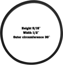 Aandrijfriem - Compatibel met Murray 10/30/8/30 - 1/2 inch breed - 30 inch omtrek - Essentiële transmissieriem - Betrouwbare motion drive prestaties — thumbnail 2