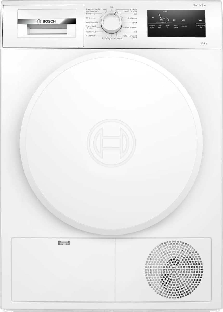 Bosch Serie 4 WTH8300CNL wasdroger Vrijstaand Voorlader 8 kg Wit — afbeelding 1