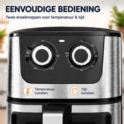 NAXSIR Airfryer XXL - 7 Liter - Heteluchtfriteuse - Zichtvenster - Digitaal Display - 1500W — thumbnail 5