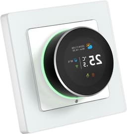 Slimme Thermostaat - Digitale Regelaar - Thuisverwarming Instellen - Spraakbediening Ondersteund - 5-45°C Bereik - Zwart — thumbnail 1